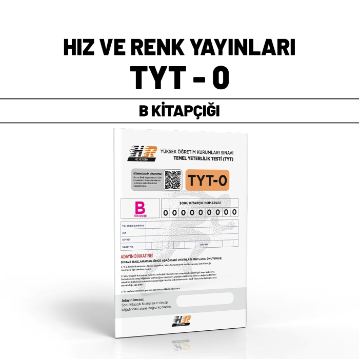 HIZ RENK YAYIN TYT SNV 0-B - 25-26